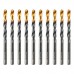 Сверло по металлу, 6 мм, HSS-Tin, Golden Tip, 10 шт. Denzel