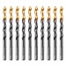 Сверло по металлу, 6,5 мм, HSS-Tin, Golden Tip, 10 шт. Denzel