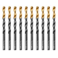 Сверло по металлу, 7 мм, HSS-Tin, Golden Tip, 10 шт. Denzel