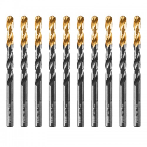 Сверло по металлу, 7 мм, HSS-Tin, Golden Tip, 10 шт. Denzel
