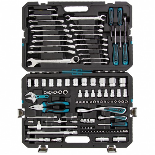 Набор инструментов, 1/4", 1/2", CrV, 120 зубьев, 101 предмет Gross