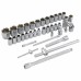 Набор инструментов, 1/4", 1/2", CrV, 120 зубьев, 101 предмет Gross