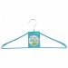 Вешалка метал для верхней одежды с прорезиненным противоскользящим покрытием 45 см, бирюзовая Elfe