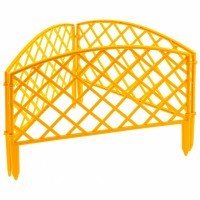 Забор декоративный "Сетка", 24 х 320 см, желтый, Россия, Palisad 65001