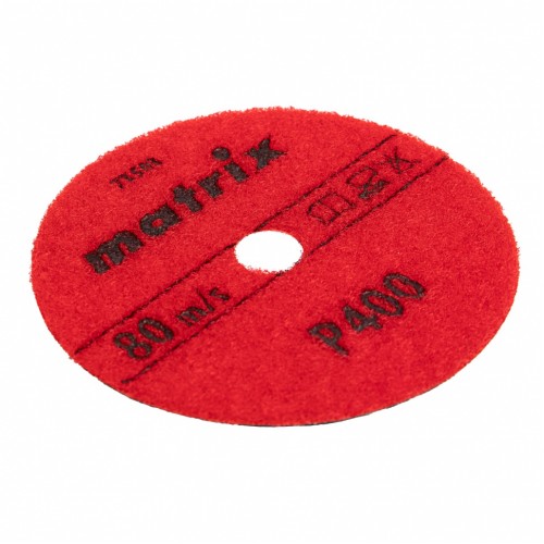 Алмазный гибкий шлифовальный круг, 100 мм, P400, сухое шлифование, 5 шт. Matrix