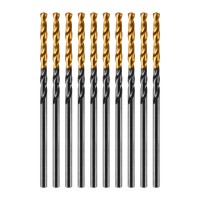 Сверло по металлу, 2 мм, HSS-Tin, Golden Tip, 10 шт. Denzel