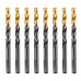 Сверло по металлу, 8,5 мм, HSS-Tin, Golden Tip, 8 шт. Denzel