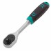 Ключ-трещотка 1/4", CrV, 72 зуба, с быстрым сбросом, матовый хром Stels