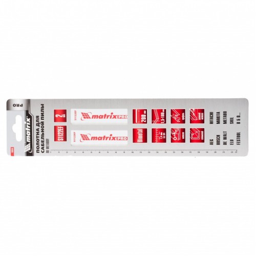 Полотна по металлу для сабельной пилы S1122EF 200/1.4 мм, Bimetal, 2 шт, Pro Matrix