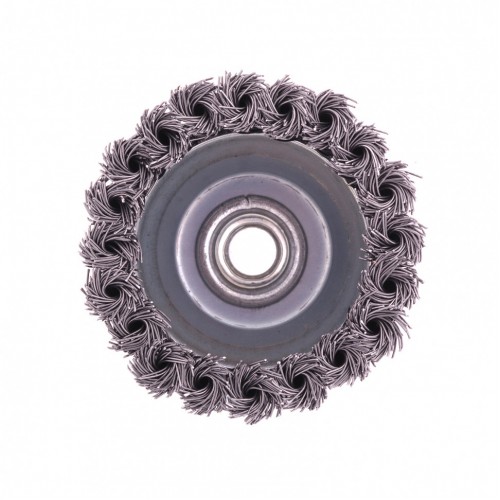 Щетка для УШМ Heavy Duty, 80 мм, М14, "чашка", крученая проволока 0.5 мм Matrix