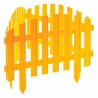 Забор декоративный "Винтаж", 28 х 300 см, желтый, Россия, Palisad 65010